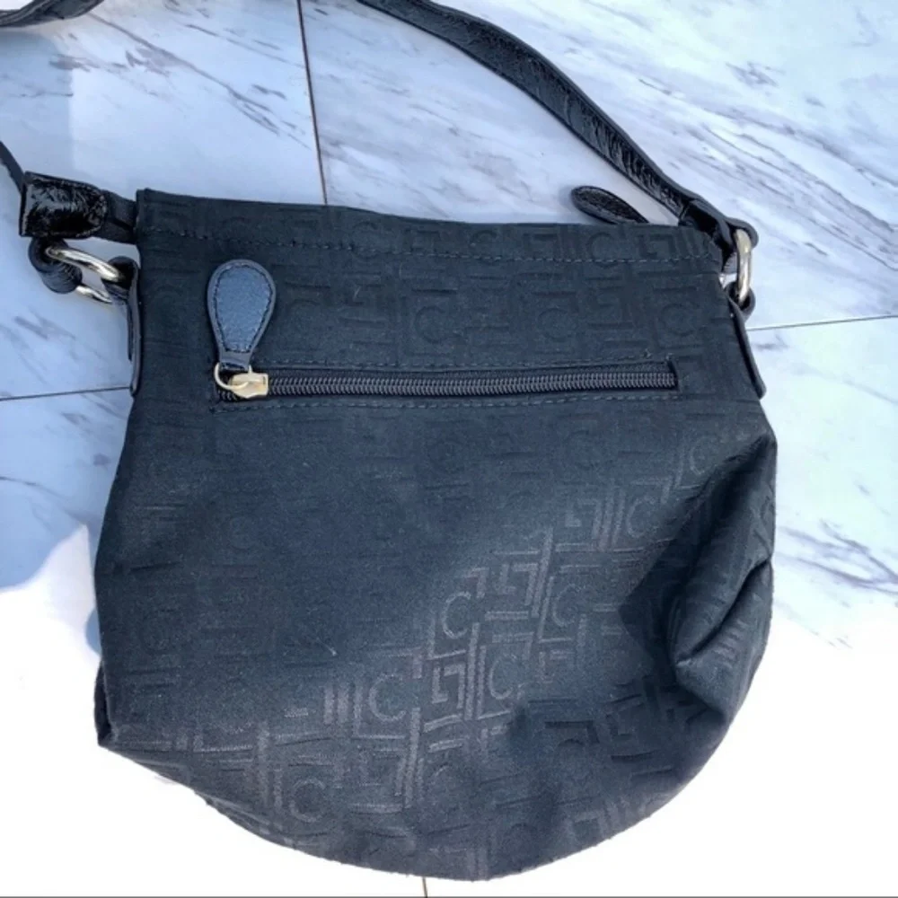 Liz Claiborne Logo Print Crossbody Bag
